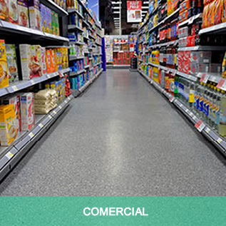 Pisos y recumbrimientos para centros comerciales y locales comerciales